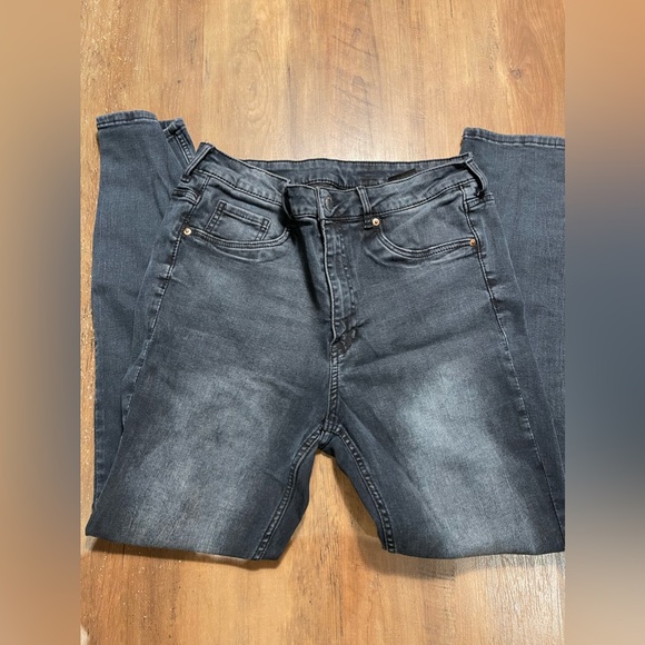 Blue high waisted tight and elastic jeans - Picture 9 of 9